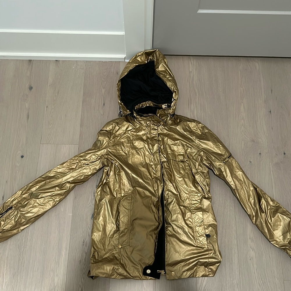 Vintage Retro Women’s Gold Lauren Ralph Lauren Active Rain/Wind Jacket
